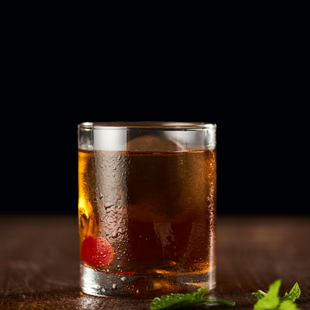 Mint Manhattan cocktail