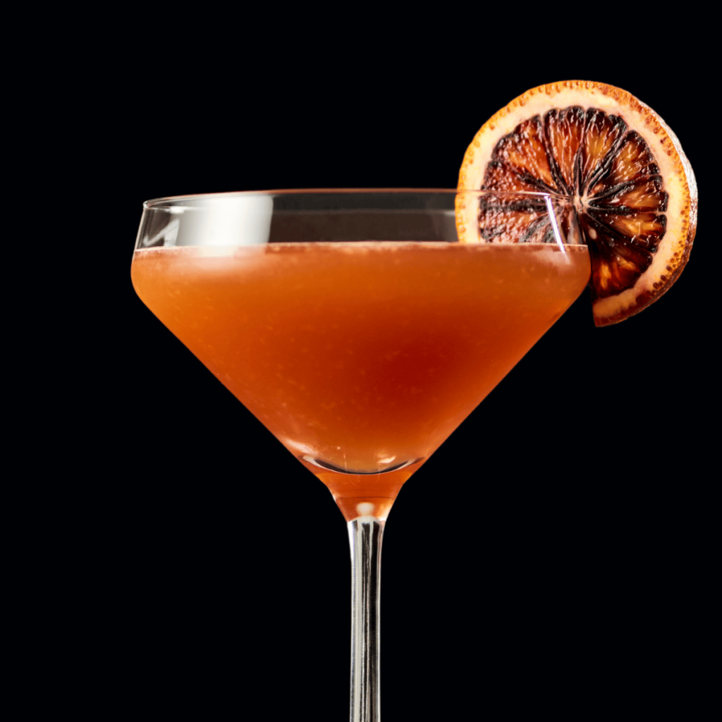 Blackberry Blood & Sand cocktail