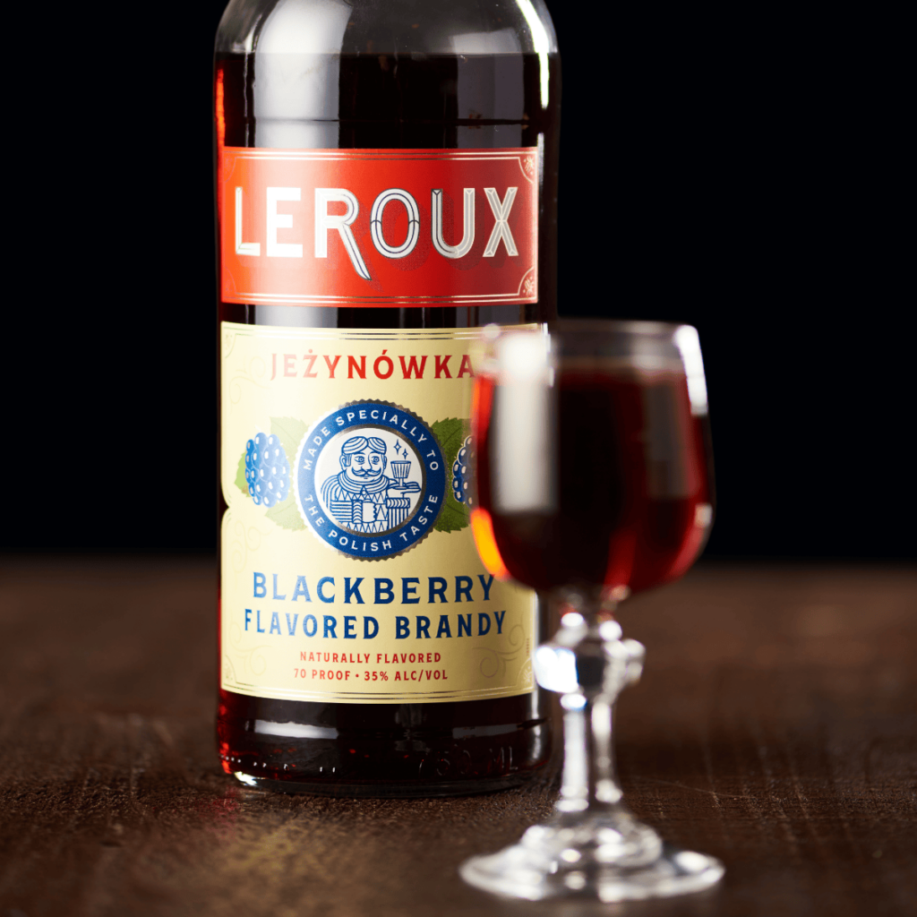 Jezy Shot with LEROUX® Jeżynówka Blackberry Flavored Brandy